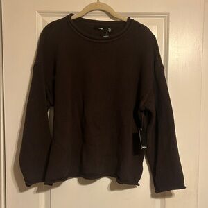 RD Style Brown Crew Neck Sweater